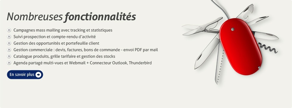 fonctionnalités d'un CRM complet